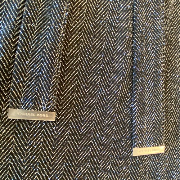 Michael Kors Black and Silver Midi Dress - Picture 3 of 9